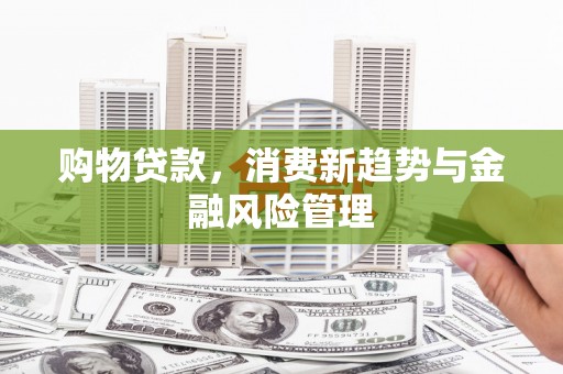 汝阳购物贷款，消费新趋势与金融风险管理