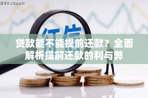 汝阳贷款能不能提前还款？全面解析提前还款的利与弊