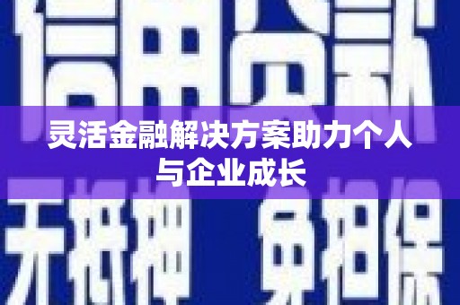 汝阳灵活金融解决方案助力个人与企业成长