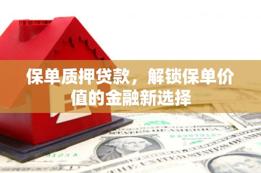 汝阳保单质押贷款，解锁保单价值的金融新选择
