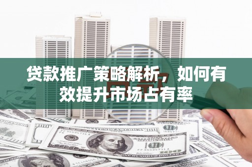 汝阳贷款推广策略解析，如何有效提升市场占有率
