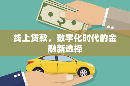汝阳线上贷款，数字化时代的金融新选择