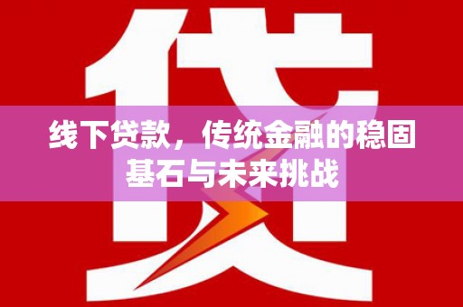 汝阳线下贷款，传统金融的稳固基石与未来挑战