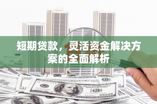 汝阳短期贷款，灵活资金解决方案的全面解析