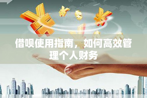 汝阳借呗使用指南，如何高效管理个人财务
