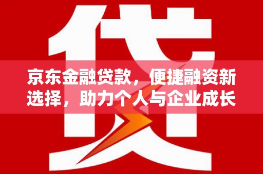 汝阳京东金融贷款，便捷融资新选择，助力个人与企业成长