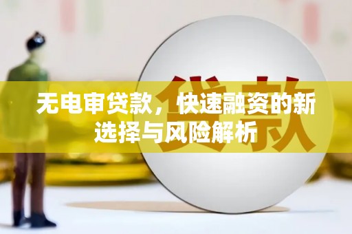 汝阳无电审贷款，快速融资的新选择与风险解析