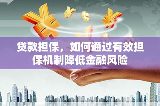 汝阳贷款担保，如何通过有效担保机制降低金融风险