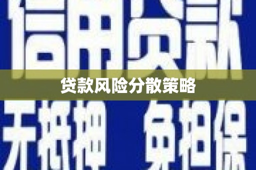 汝阳贷款风险分散策略