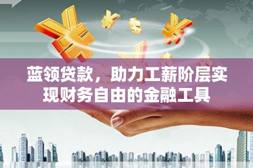 汝阳蓝领贷款，助力工薪阶层实现财务自由的金融工具