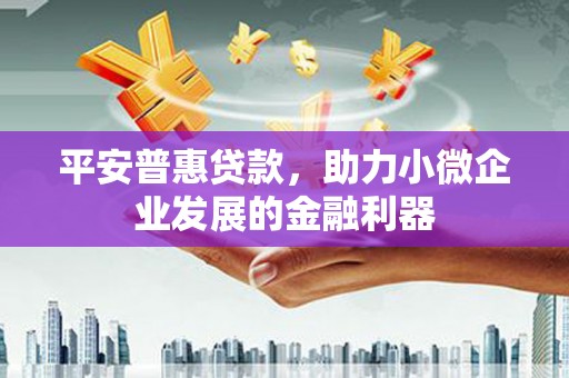 汝阳平安普惠贷款，助力小微企业发展的金融利器