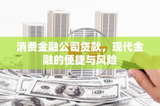 汝阳消费金融公司贷款，现代金融的便捷与风险