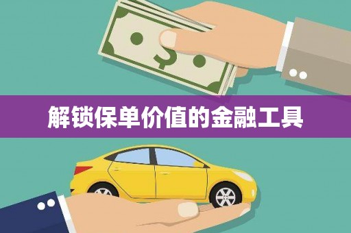 汝阳解锁保单价值的金融工具