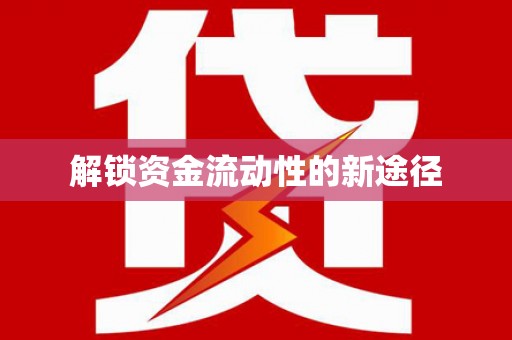 汝阳解锁资金流动性的新途径